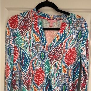 Lilly Pulitzer Colorful Paisley Women's Top